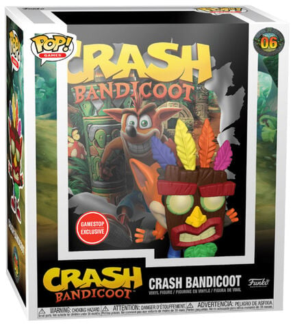 Figurine Funko Pop! - N°6 - Crash Bandicoot - W/ Aku Mask